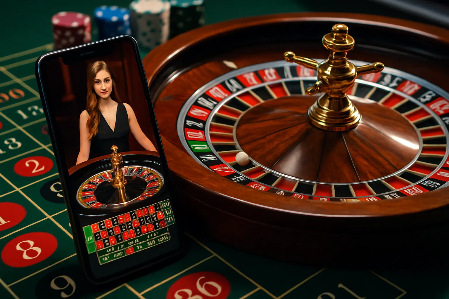 Roulette game smartphone